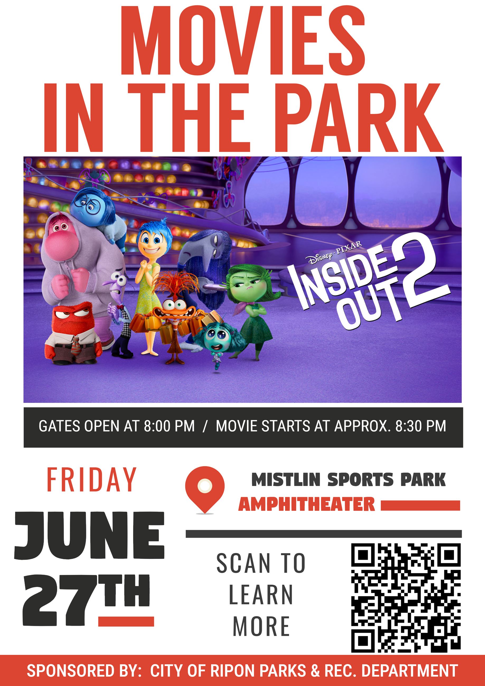 Movies in the Park Flyer